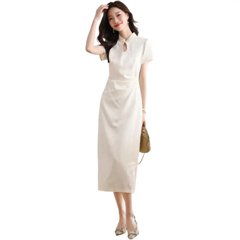 Mu Xiao Xin Short Sleeved Dress Women's-3