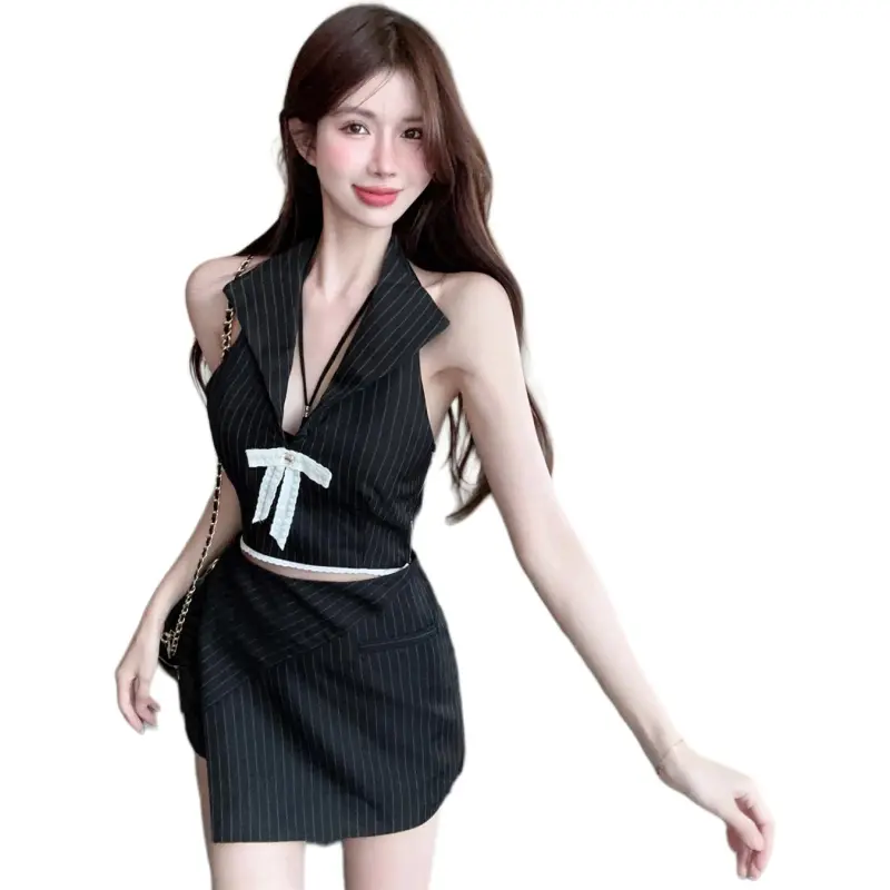 Mu Xiao Xin Two Piece Skirt Sets Women's-2