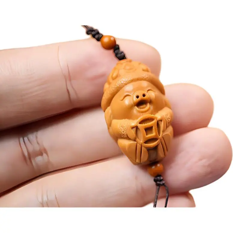 LANPIN Olive Pit Walnut Pendants Unisex-3