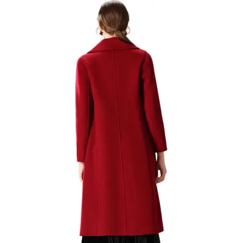 FENHONGMALI Coats Women's Red