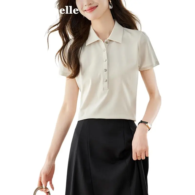 La Chapelle T Shirt Women's Oat Gray-2