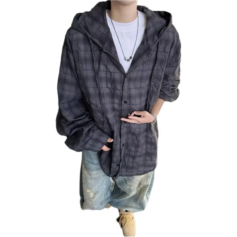 DUATOGE Shirts Men Dark Gray -3