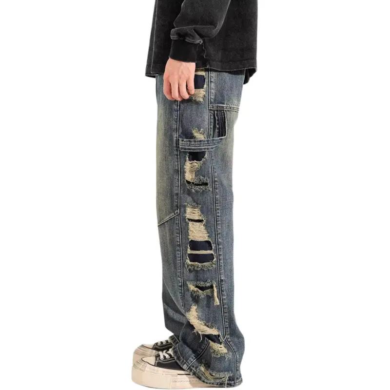 YOFVV Jeans Unisex Blue-5