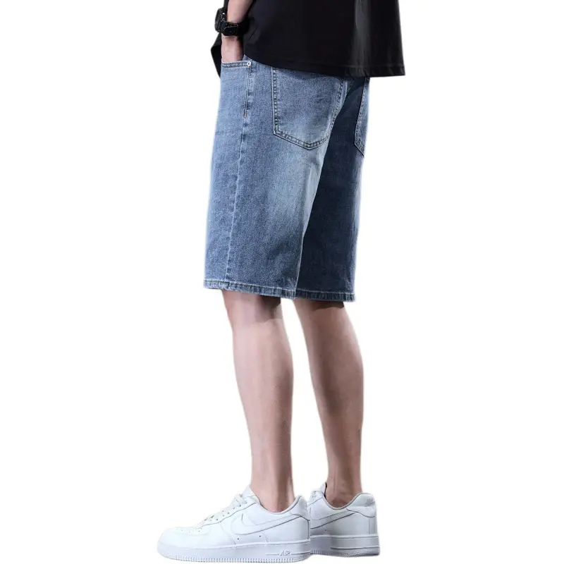 Tonlion Denim Shorts Unisex Dark Blue-1