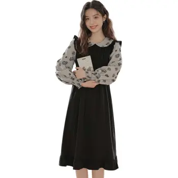 La Chapelle Long Sleeved Dress Women's Black