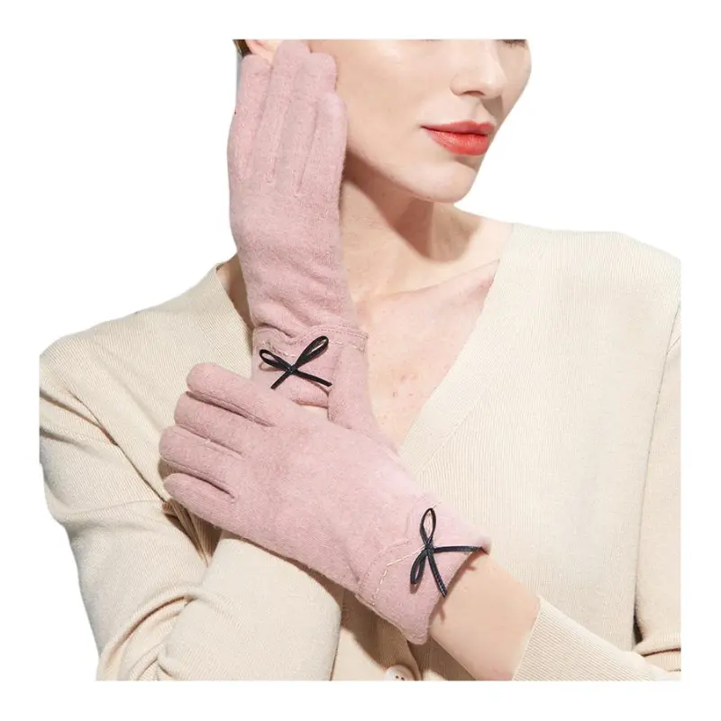 H YXIANG Dralon Knit Gloves Women's-5