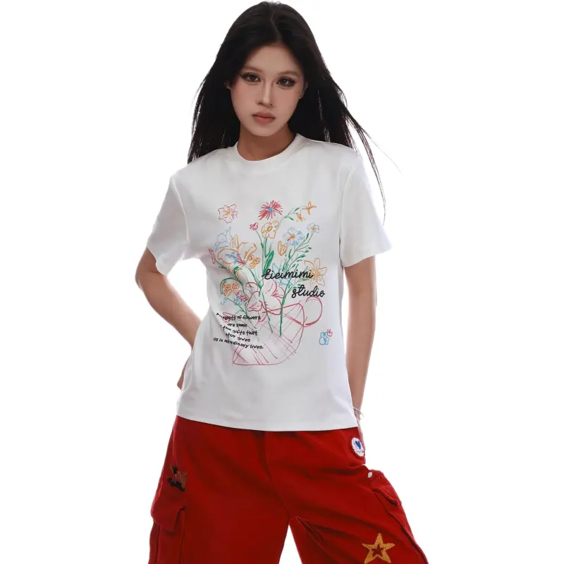 VINMUK T Shirts Women's White-5