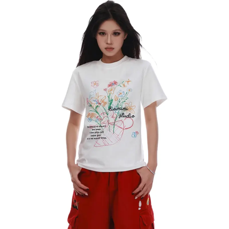 VINMUK T Shirts Women's White-4