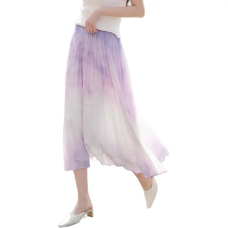 XWI Casual Long Skirt Women's Wisteria Purple-4