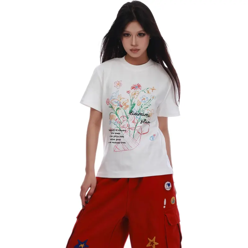 VINMUK T Shirts Women's White-2