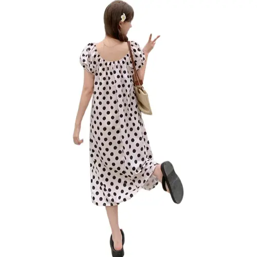 The Temptation Of The Muse Short Sleeved Dresses Women's Image Color