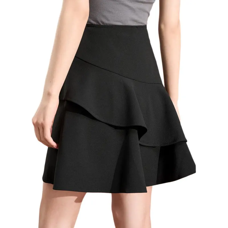 Mylan Casual Short Skirts Women's Black-1