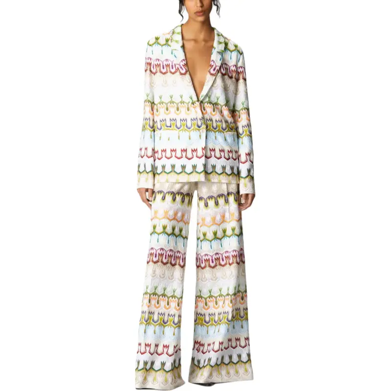 MISSONI Embroidered Palazzo Trousers-1