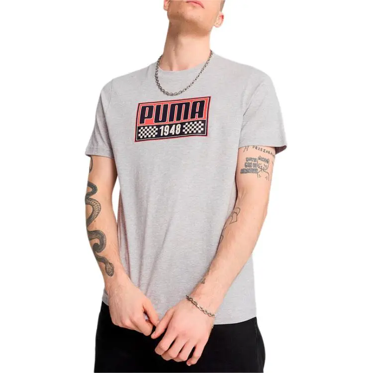 PUMA GRAPHICSMoto T Shirt Men's Gray-2