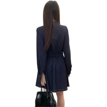 WESTLINK Long Sleeved Dress Women's Royal Blue