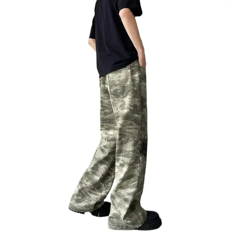 PAINT STAIN Jeans Unisex Camouflage-5