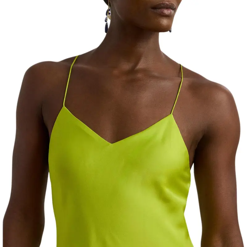 LAUREN RALPH LAUREN Slip Dress Women's Green-4