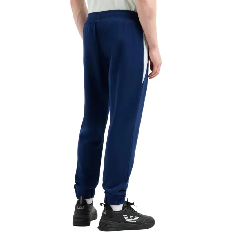 EMPORIO ARMANI EA7 Knitted Sweatpants Men's Blue-3
