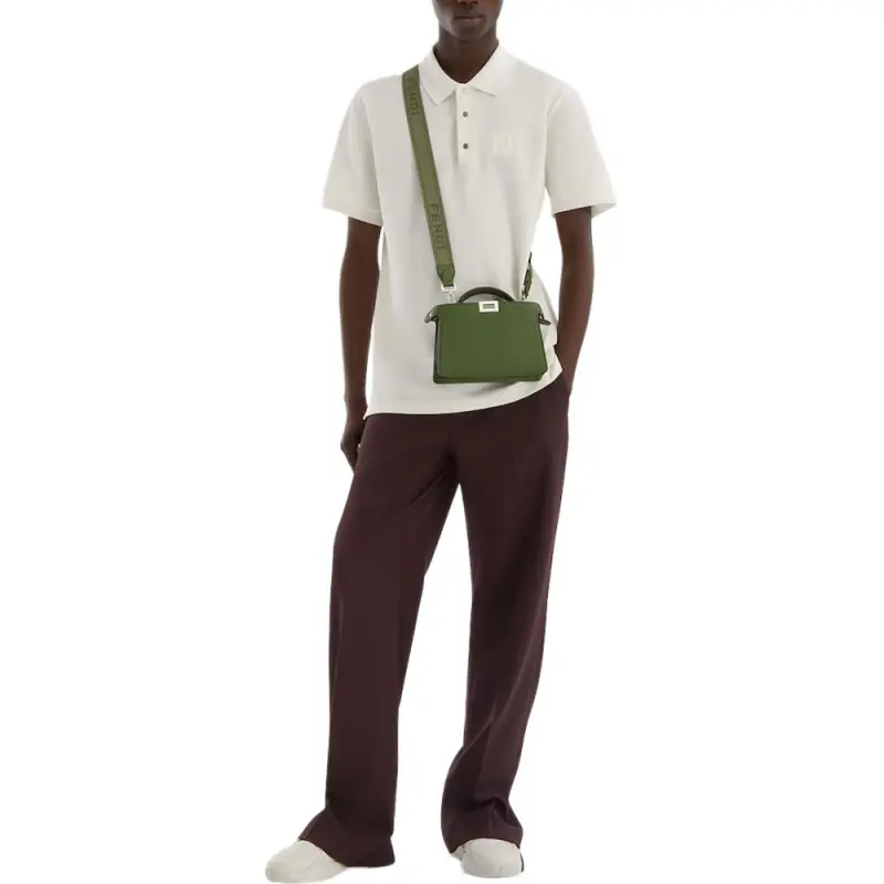 FENDI Ff Embossed Short Sleeved Polo Shirt-5