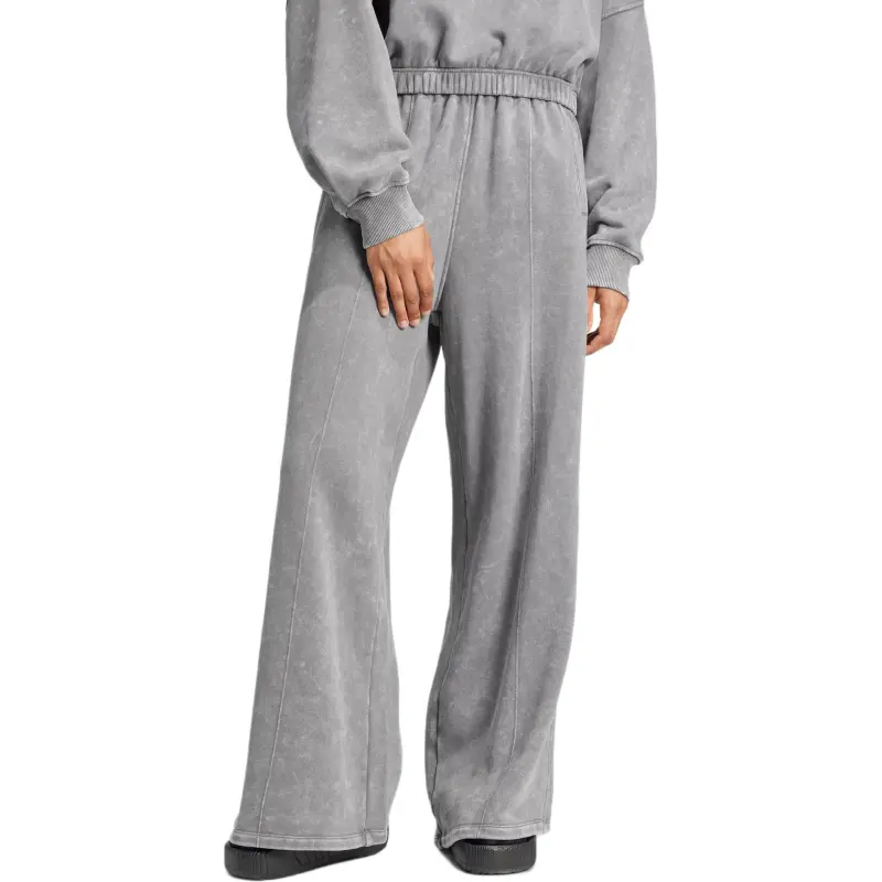 Adidas Originals Premium Essentials Knitted Sports Pants Women's Shadow Trace Gray-1