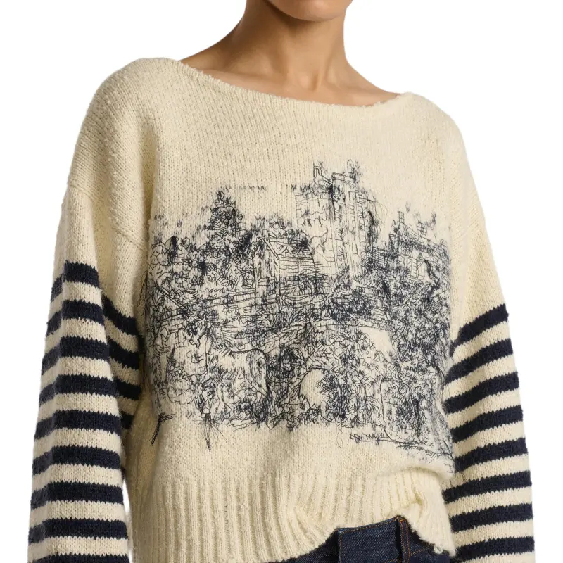 DIOR FW24 Sweater Women's Black White-4