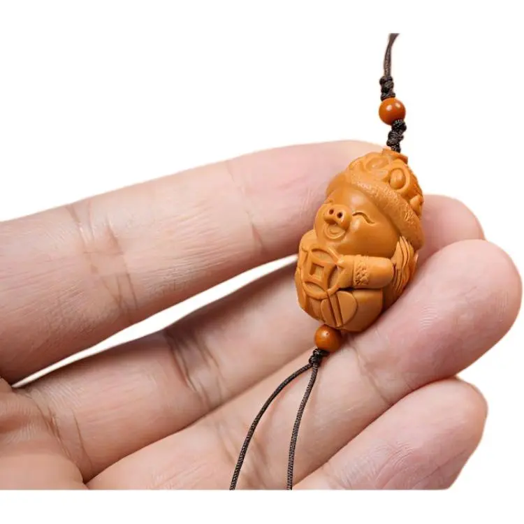 LANPIN Olive Pit Walnut Pendants Unisex-2