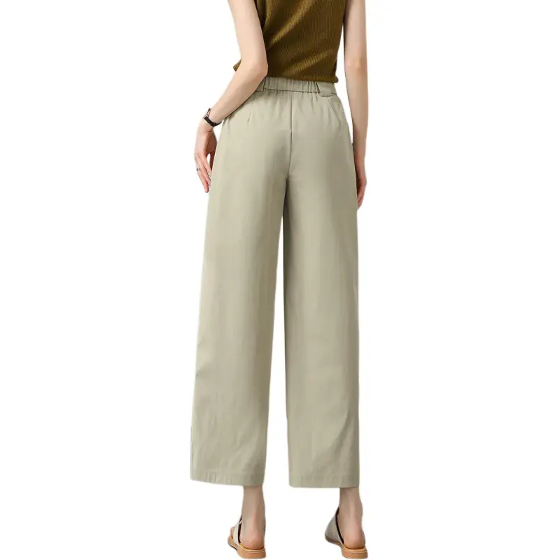 Weixi Casual Pants Women's Khaki Green-4