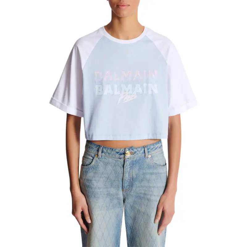 BALMAIN Cropped T shirt-1