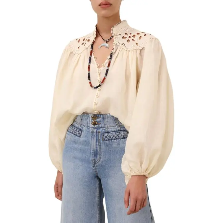Zimmermann SS25 Shirt Women's Cream-7