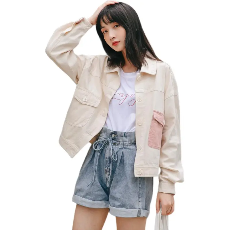 Mu Xiao Xin Jackets Coats Women's Ecru-1