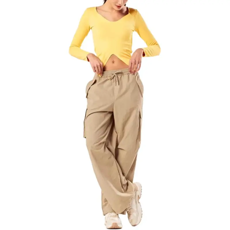 XEXYMIX Cargo Pants Women's Dark Beige-1