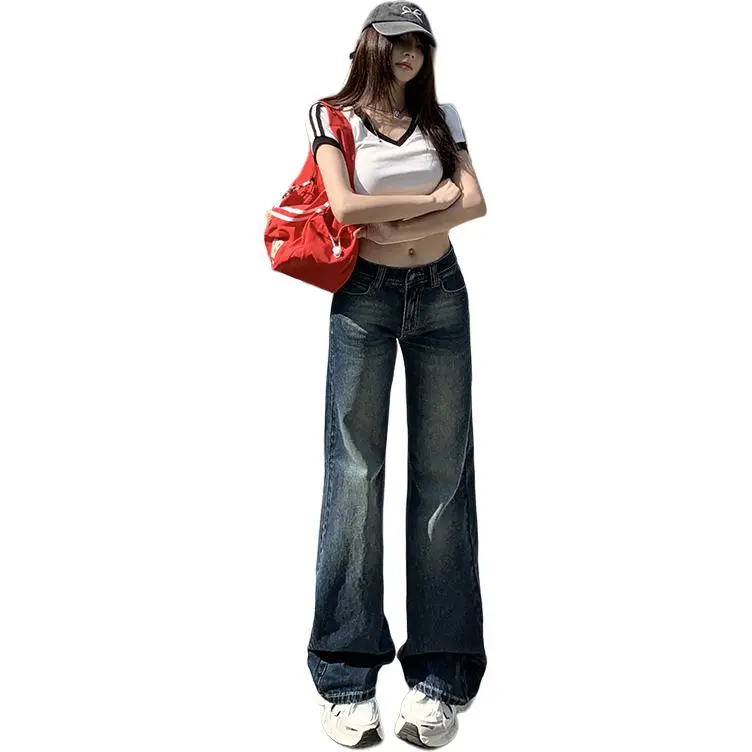 Kazakhstan Jeans Women's Vintage Blue-3