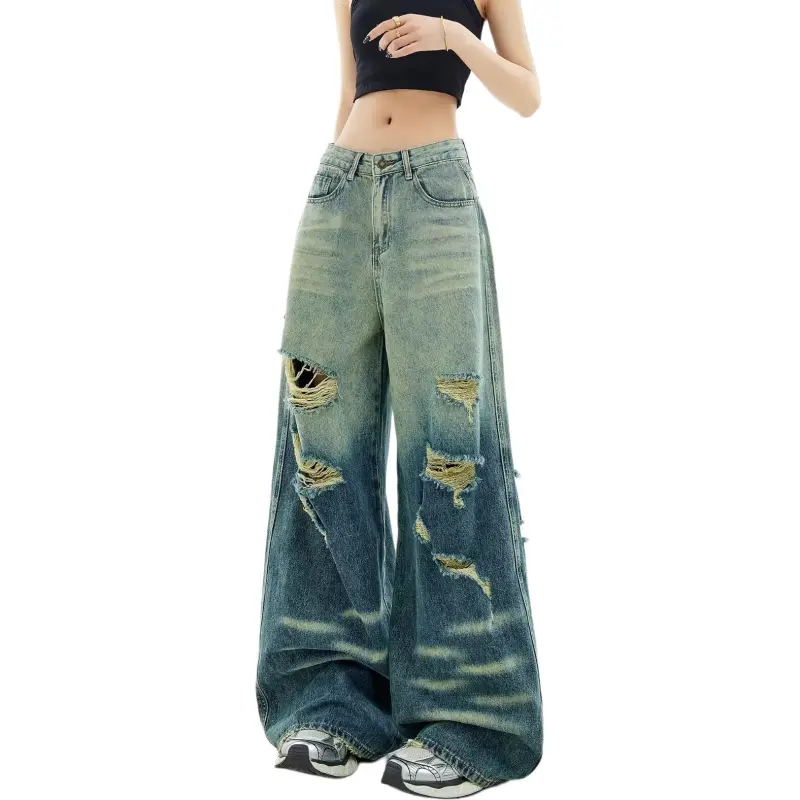 Ordifen Jeans Women's Vintage Blue-5