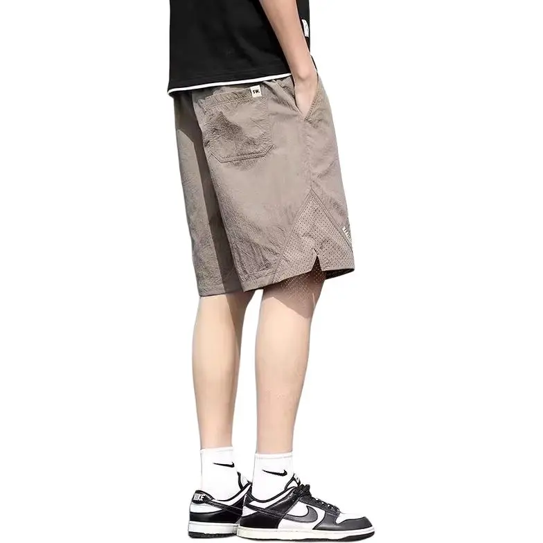 KVIV Casual Shorts Men Khaki -1
