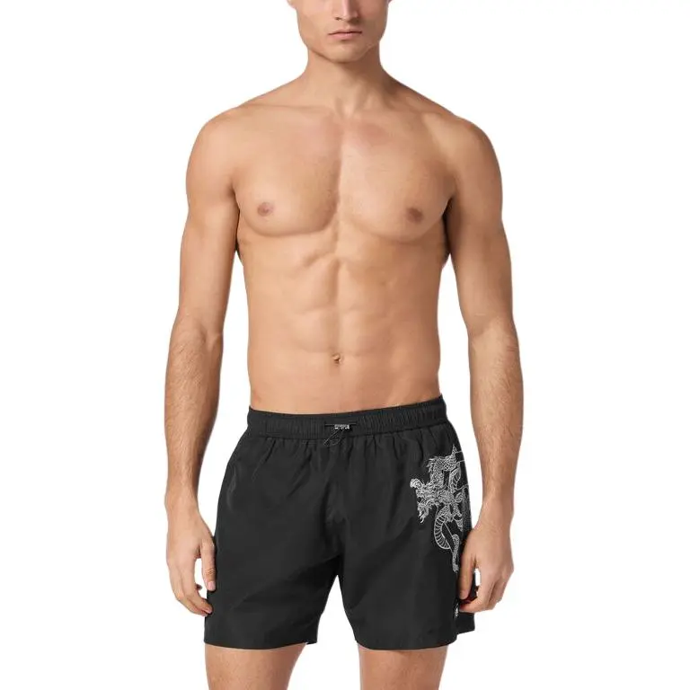 PHILIPP PLEIN Dragon print Swim Shorts-1