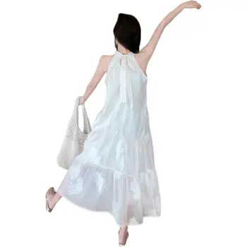 ZCDECO Sleeveless Dress Women's Apricot
