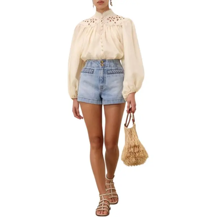 Zimmermann SS25 Shirt Women's Cream-3