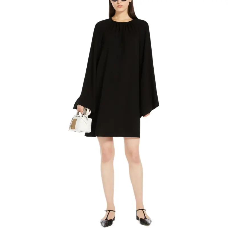 MaxMara FW24 Long Sleeved Dresses Women's Black-1