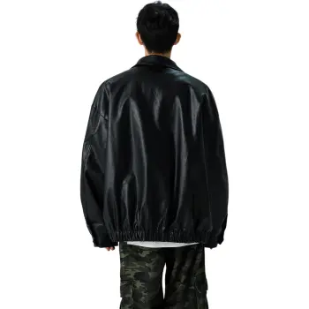 ACUOD BY CHANU Leather Jackets Coats Unisex Black