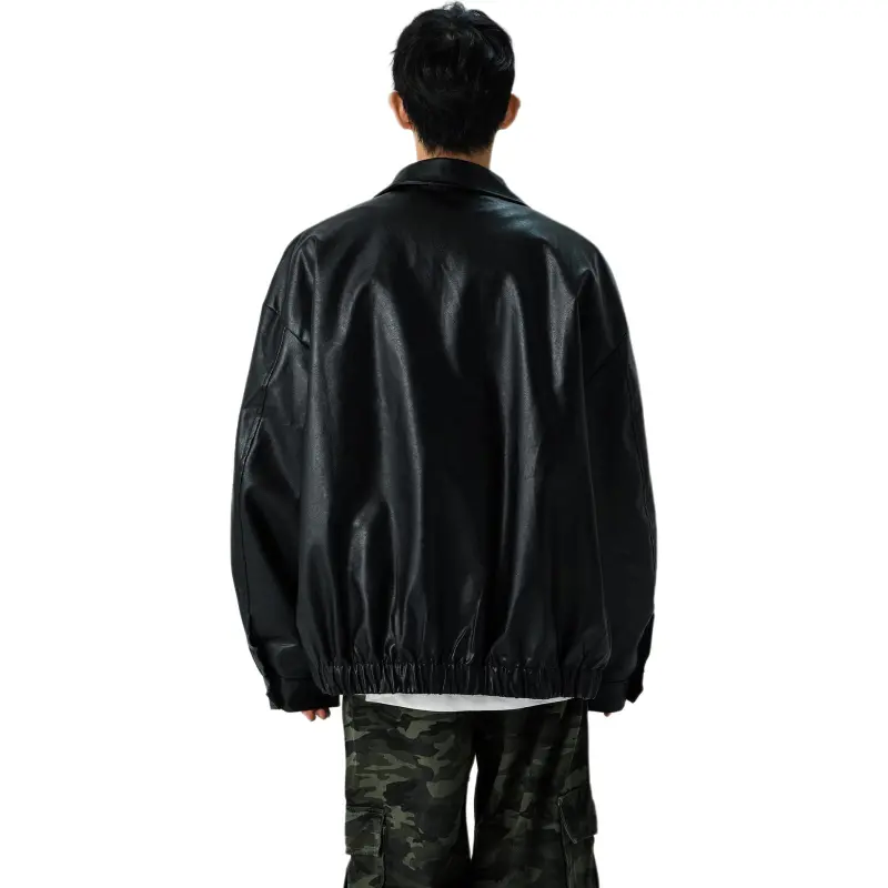 ACUOD BY CHANU Leather Jackets Coats Unisex Black-0
