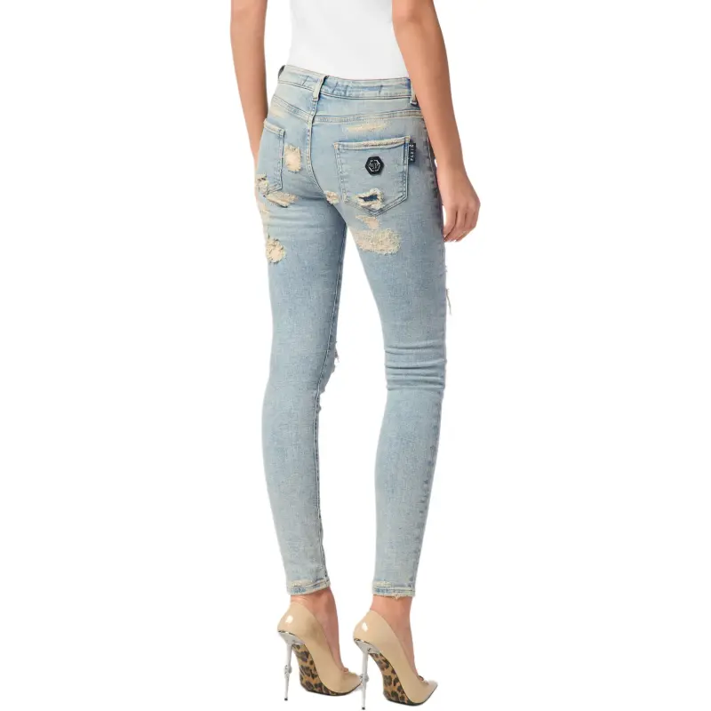 PHILIPP PLEIN SS25 Jeans Women's Blue-3