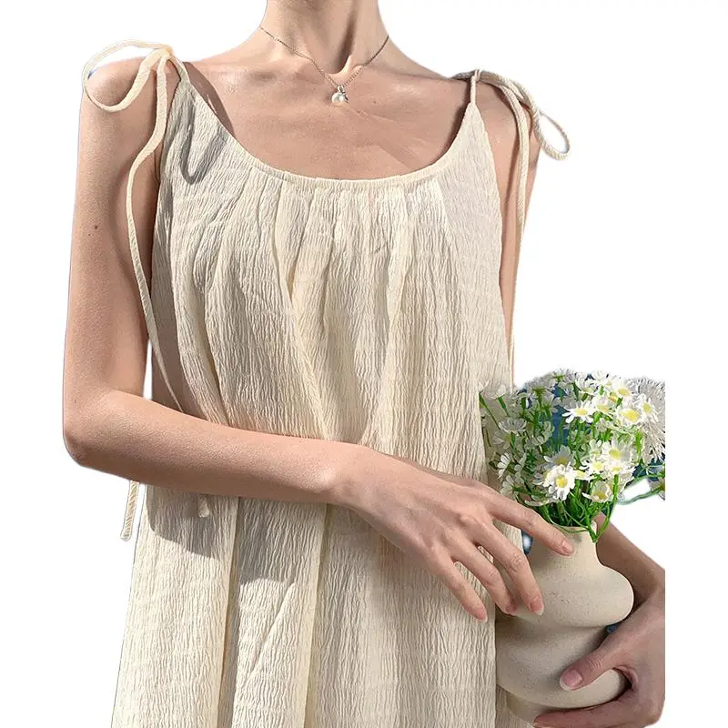 Dior Beauty Slip Dresses Women's Apricot-3