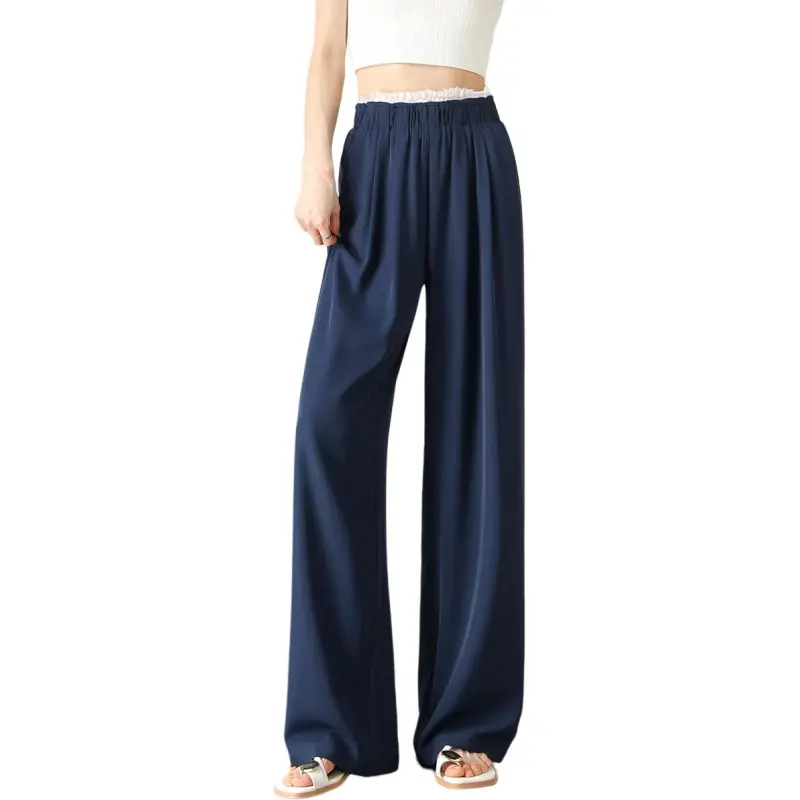 Weixi Casual Pants Women's Navy Blue-4