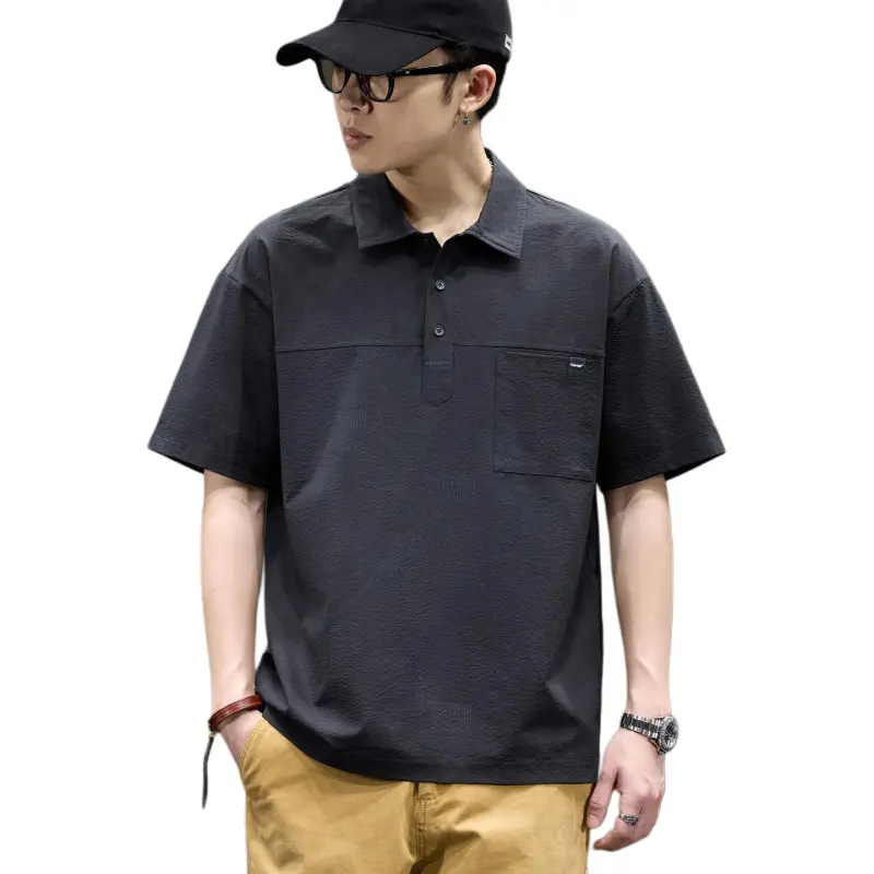 BUYDAUL T Shirts Men Black-1