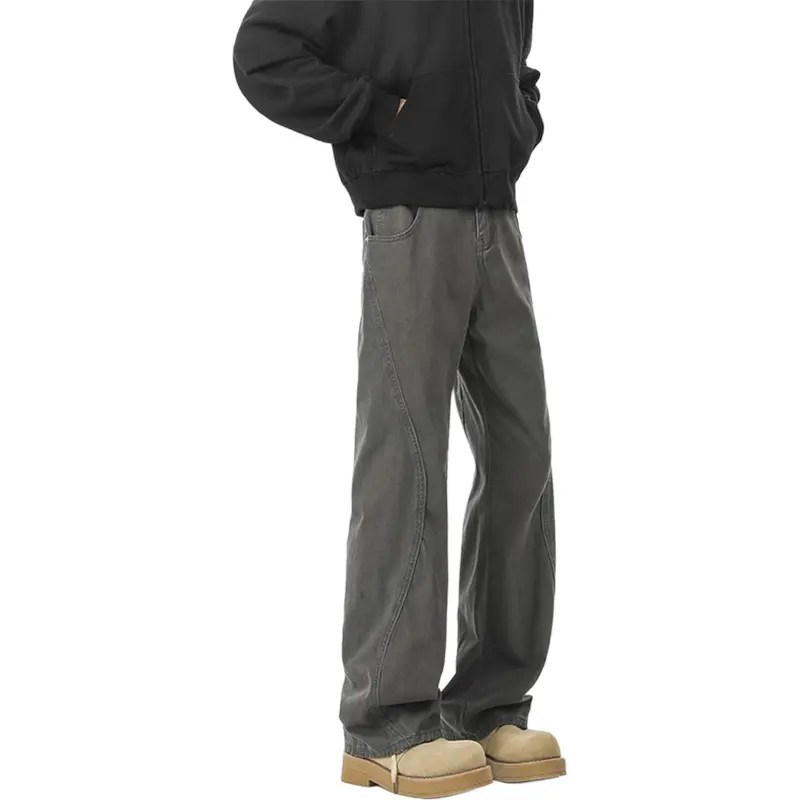DAFK Casual Pants Men's Gray Recommended By The Main Designer-4