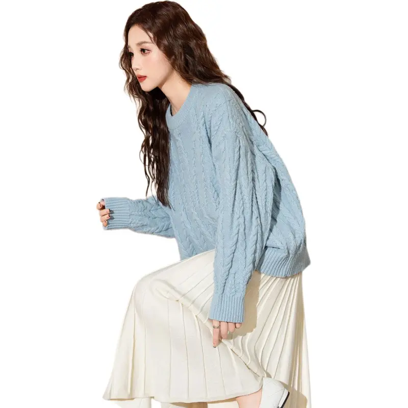 Tonlion Sweater Women's Powder Blue-1