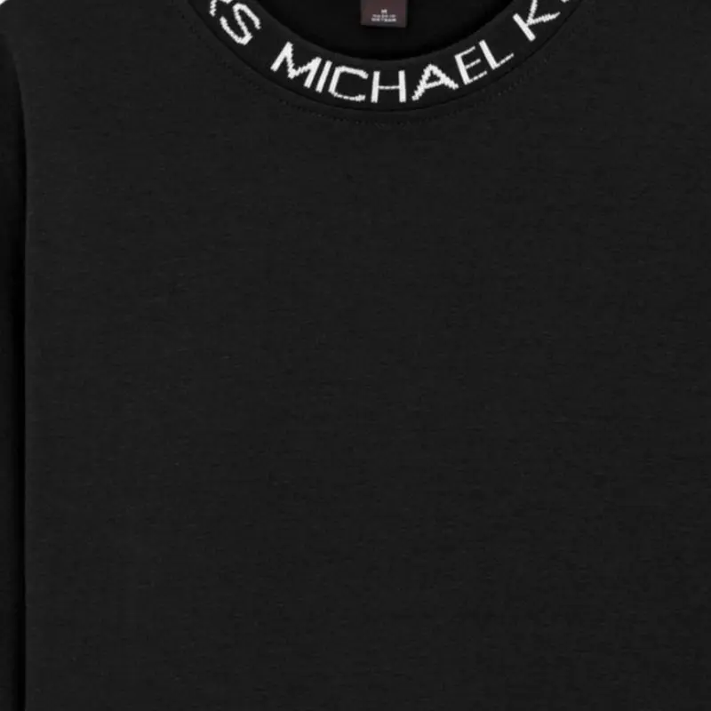 MICHAEL KORS Logo Trim Cotton Blend Sweatshirt-1