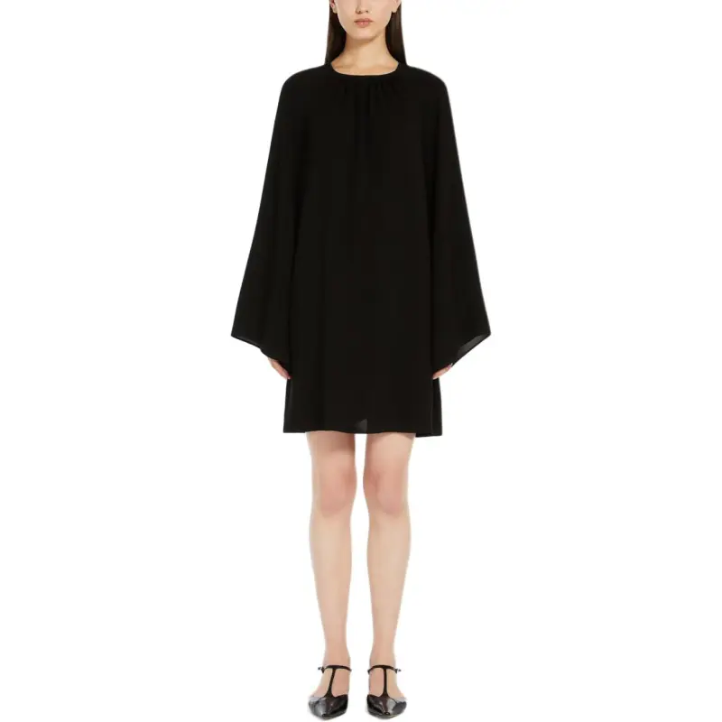 MaxMara FW24 Long Sleeved Dresses Women's Black-2