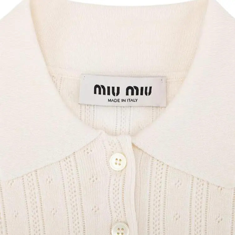MIU MIU Polo Shirt Women's White-2