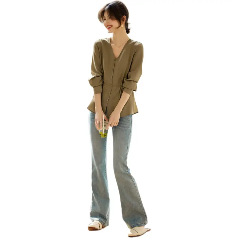 XWI Shirts Women's Forest Green-1